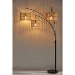 82" Cabana Collection 3-Arm Arc Lamp Black - Adesso -Adesso Shop GUEST 409c2b20 4279 49bb 8542 f6d3e3f05c79