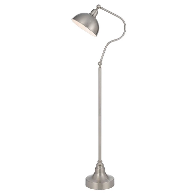 Adjustable Metal Floor Lamp Brushed Steel - Cal Lighting 4 Adjustable Metal Floor Lamp Brushed Steel - Cal Lighting - Image 2