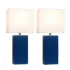 (2pk) 21" Monaco Avenue Modern Leather Table Lamp Blue - Elegant Designs -Adesso Shop GUEST 43ee0304 0802 4e5c 8f0a 7ad06c7bac5b