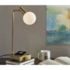 Windsor Charge Table Lamp Antique Brass (Includes LED Light Bulb) - Adesso