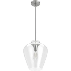 1-Light Vidria Pendant Brushed Nickel - Hunter Fan -Adesso Shop GUEST 44c41c1c 843e 4ab9 9985 6a75c1192a19