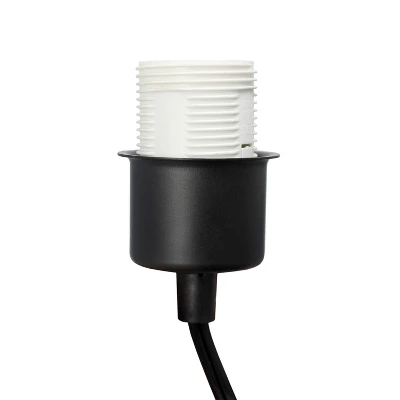 Etagere Organizer Wood Accented Storage Shelf And Wine Rack With Linen Shade Floor Lamp Black - Elegant Designs 11 Etagere Organizer Wood Accented Storage Shelf And Wine Rack With Linen Shade Floor Lamp Black - Elegant Designs - Image 9