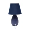 9.45" 2pk Petite Ceramic Oblong Bedside Table Desk Lamps With Matching Tapered Drum Shade Blue - Creekwood Home -Adesso Shop GUEST 467af361 57e2 4f81 ab76 83875fac2e44