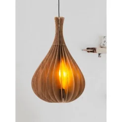 19.75" Modern Walnut Wood Hanging Pendant Light Brown - Ore International -Adesso Shop GUEST 467c2ca4 7aa6 44dd 9795 79665ec81c85