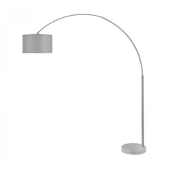 FC Design Modern 81" Tall Standing Adjustable Arched Floor Lamp With Drum Shade And Marble Base -Adesso Shop GUEST 47512427 7246 4d31 b50d 946f867ec17a