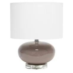15.25" Modern Ovaloid Glass Bedside Table Lamp With Fabric Shade - Lalia Home 23 15.25" Modern Ovaloid Glass Bedside Table Lamp With Fabric Shade - Lalia Home -Adesso Shop GUEST 485cd86d 6eb8 429b ba27 cc882745ae00