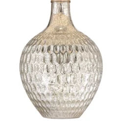 360 Lighting Waylon Modern Table Lamp 28" Tall Textured Mercury Glass Off White Tapered Drum Shade For Bedroom Living Room Bedside Nightstand Office -Adesso Shop GUEST 48c1c49b a11a 4b82 8d2a 552e7b7650bf