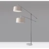 78" Manhattan Two Arm Arc Lamp Steel - Adesso -Adesso Shop GUEST 49d98065 be05 432e 8cff 24a1ebe71468