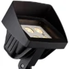 Super Duty Eastham 8" High Black LED Landscape Flood Lights Set Of 2
