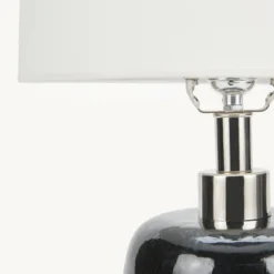 18" Black/White Abstract Splash Ceramic Table Lamp - Nourison -Adesso Shop GUEST 4aa90772 24e8 4de5 a3a4 b40340e1d4af