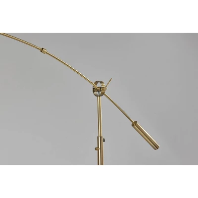 Adler Arc Floor Lamp Antique Brass - Adesso 7 Adler Arc Floor Lamp Antique Brass - Adesso - Image 5