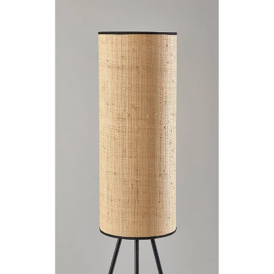 Huey Floor Lamp Black - Adesso 4 Huey Floor Lamp Black - Adesso - Image 2