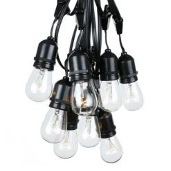 Novelty Lights Edison Outdoor String Lights With 15 Suspended Sockets Black Wire 48 Feet -Adesso Shop GUEST 4c54ff19 ca80 4e84 a8c1 df76f3774f4c