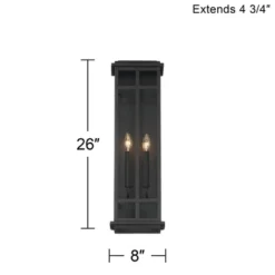 Possini Euro Design Metrix Modern Industrial Outdoor Wall Light Fixture Black Metal 26" Clear Glass For Post Exterior Barn Deck House Porch Yard Patio 15 Possini Euro Design Metrix Modern Industrial Outdoor Wall Light Fixture Black Metal 26" Clear Glass For Post Exterior Barn Deck House Porch Yard Patio -Adesso Shop GUEST 4c75d480 5884 43ca a7c1 a91309fbb500
