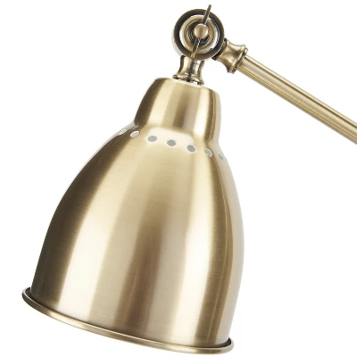 54" Metal Swing Arm Reading Floor Lamp - Nourison 6 54" Metal Swing Arm Reading Floor Lamp - Nourison - Image 4