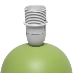 8.66" Petite Ceramic Orb Base Bedside Table Desk Lamp With Matching Tapered Drum Fabric Shade Green - Creekwood Home -Adesso Shop GUEST 4d31ac43 c29f 428a b29f 7bd91f28cb59