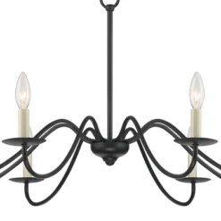 Franklin Iron Works Black Chandelier 42" Wide Farmhouse Rustic Bent Arms 8-Light Fixture For Dining Room Living House Foyer Kitchen Island Entryway 14 Franklin Iron Works Black Chandelier 42" Wide Farmhouse Rustic Bent Arms 8-Light Fixture For Dining Room Living House Foyer Kitchen Island Entryway -Adesso Shop GUEST 4e524486 076f 4e36 8795 ee50bd7a9f25