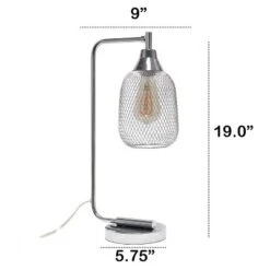 Industrial Mesh Desk Lamp Chrome - Lalia Home -Adesso Shop GUEST 531b2317 877b 41cd b7f7 796c46088bf7