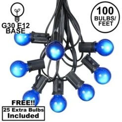 Novelty Lights 100 Feet G30 Globe Outdoor Patio String Lights, Black Wire -Adesso Shop GUEST 57f130b0 8ff1 488d 8455 d63db3dc6d4a