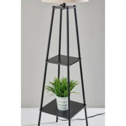 Adrian Shelf Floor Lamp Black - Adesso -Adesso Shop GUEST 58933237 8a99 4571 8895 ad0aff3b90f7