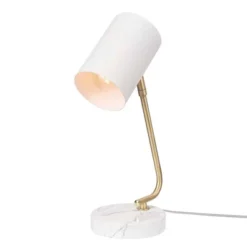 15" Novogratz X Globe Athena White Desk Lamp - Globe Electric -Adesso Shop GUEST 59fa1bab f1c0 4e9e 9e76 343ee1845423