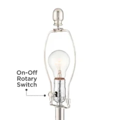 Regency Hill Luca Modern Table Lamps 25 1/2" High Set Of 2 Twisted Glass With USB Charging Port White Drum Shade For Bedroom Living Room Office Desk -Adesso Shop GUEST 5b02dd6d 8018 4bb8 91ab 1e541c851876