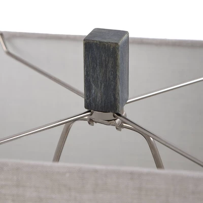 Brampton Open Scroll Design Table Lamp With Rectangle Shade Blue - StyleCraft 6 Brampton Open Scroll Design Table Lamp With Rectangle Shade Blue - StyleCraft - Image 4