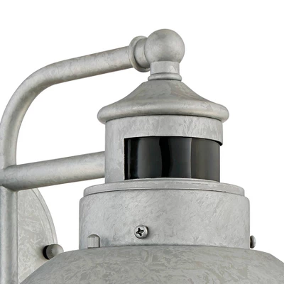 John Timberland Modern Industrial Outdoor Barn Lights Set Of 2 Metal Dusk To Dawn Motion Sensor Gooseneck 9" Clear Glass Exterior 4 John Timberland Modern Industrial Outdoor Barn Lights Set Of 2 Metal Dusk To Dawn Motion Sensor Gooseneck 9" Clear Glass Exterior - Image 2