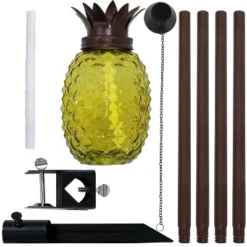 Sunnydaze Decor Sunnydaze Outdoor Adjustable Height 3-in-1 Glass Tropical Pineapple Torches With Connected Snuffs And Metal Poles - 2pk 16 Sunnydaze Decor Sunnydaze Outdoor Adjustable Height 3-in-1 Glass Tropical Pineapple Torches With Connected Snuffs And Metal Poles - 2pk -Adesso Shop GUEST 5e718cc3 1055 4a62 b241 c10ae7390002