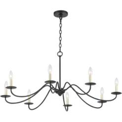 Franklin Iron Works Black Chandelier 42" Wide Farmhouse Rustic Bent Arms 8-Light Fixture For Dining Room Living House Foyer Kitchen Island Entryway 16 Franklin Iron Works Black Chandelier 42" Wide Farmhouse Rustic Bent Arms 8-Light Fixture For Dining Room Living House Foyer Kitchen Island Entryway -Adesso Shop GUEST 60084157 382d 44f3 a8b0 d45c9da28ca7