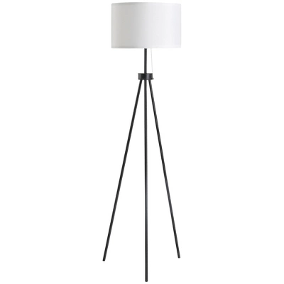HOMCOM 59.75" Tripod Floor Lamp With Pull Chain Standing, Fabric Lampshade E26 Lamp Holder Steel For Living Room, Bedroom, Office 8 HOMCOM 59.75" Tripod Floor Lamp With Pull Chain Standing, Fabric Lampshade E26 Lamp Holder Steel For Living Room, Bedroom, Office - Image 6