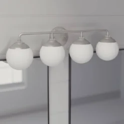 4-Light Hepburn Wall Sconce Brushed Nickel - Hunter Fan -Adesso Shop GUEST 605b81db 20aa 477b b5d0 dcafcbed0e4b