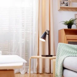 18" Nash Table Lamp With Faux Wood Arm Matte Black - Globe Electric 15 18" Nash Table Lamp With Faux Wood Arm Matte Black - Globe Electric -Adesso Shop GUEST 6116796d ddac 4845 95c1 36c4eec3248c