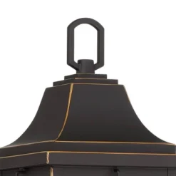 John Timberland Sunderland Rustic Mission Outdoor Wall Light Fixture Black Gold 15" Clear Glass For Post Exterior Barn Deck House Porch Yard Patio -Adesso Shop GUEST 613c77bf 9a00 4c62 ad55 67009c12ec7d