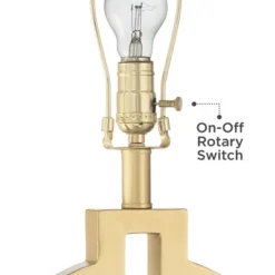 360 Lighting Modern Table Lamps 28 1/2" Tall Set Of 2 With USB Charging Port Brushed Gold Open Ring White Shade For Bedroom Living Room House Bedside -Adesso Shop GUEST 63ae832f 72a7 4aa1 8e09 1524ca85b580