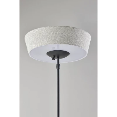 300W Harper Floor Lamp Black - Adesso 3 300W Harper Floor Lamp Black - Adesso
