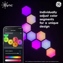 GE Cync Dynamic Effect 5pk Novelty Tile Lights -Adesso Shop GUEST 643db3bf 03f1 445e a7b5 235b05b10577