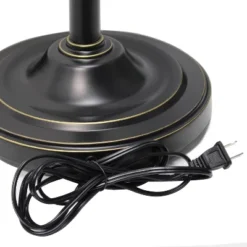 Torchiere Floor Lamp With 2 Reading Lights And Scalloped Glass Shades Restoration Bronze - Lalia Home -Adesso Shop GUEST 6594299b a81b 4996 983f a2f87f4da7f4