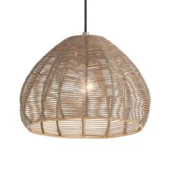 12.75" 1-Light Gloriana Pendant Rattan Brown - River Of Goods -Adesso Shop GUEST 65aa35df 7734 445b aa6d 64e0e83922d7