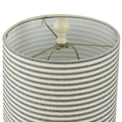 Montauk Molded Nautical Anchor Table Lamp With Fabric Shade Navy Blue/White - StyleCraft 6 Montauk Molded Nautical Anchor Table Lamp With Fabric Shade Navy Blue/White - StyleCraft - Image 4