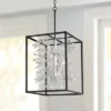 Possini Euro Design Black Silver Pendant Chandelier 15 1/4" Wide Modern Clear Crystal Flower Vine 4-Light Fixture For Dining Room House -Adesso Shop GUEST 669c773e 37ab 4535 a977 f7e3c7881808