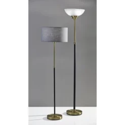 59" 3-way Bergen Floor Lamp Black - Adesso -Adesso Shop GUEST 6879f15a 0153 44a7 8d8a c2ff5dce875b