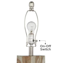 360 Lighting Connie Modern Table Lamps Set Of 2 25" High Brown Faux Marble With USB Charging Port White Rectangular Shade For Living Room Office Desk -Adesso Shop GUEST 68bb5a85 57ae 44b3 b75d c5dab0a1f3ac