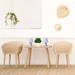 9.45" 2pk Petite Ceramic Oblong Bedside Table Desk Lamps With Matching Tapered Drum Shade Purple - Creekwood Home -Adesso Shop GUEST 6901eceb 1d7c 4e46 a584 748cb6f34dda