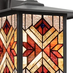 11.75" Stained Glass 1-Light Tiffany Style Bronze Outdoor Lantern Wall Sconce - River Of Goods 11 11.75" Stained Glass 1-Light Tiffany Style Bronze Outdoor Lantern Wall Sconce - River Of Goods -Adesso Shop GUEST 69139de9 7536 40fd ab4b 5f51567fb9db