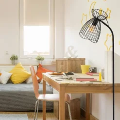 58" Harper 1-Light Floor Lamp - River Of Goods -Adesso Shop GUEST 69d31ddb 07b6 4f4c 9a17 da047a4a3798