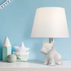 15.5" Whimsical Bulldog Table Lamp White (Includes LED Light Bulb) - Cresswell Lighting 7 15.5" Whimsical Bulldog Table Lamp White (Includes LED Light Bulb) - Cresswell Lighting -Adesso Shop GUEST 6a8ac7e5 ba65 4ddd 83df e31a6a665860