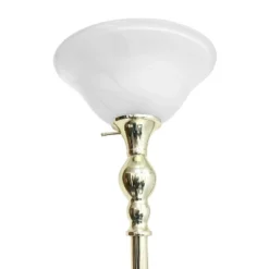 1-Light Torchiere Floor Lamp With Marbleized Glass Shade Gold - Lalia Home 11 1-Light Torchiere Floor Lamp With Marbleized Glass Shade Gold - Lalia Home -Adesso Shop GUEST 6bd62f12 888b 4633 8dae 182f29112d18