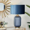 Fabric Table Lamp With Drum Shade Blue - Olivia & May -Adesso Shop GUEST 6bd913d4 7295 4ec5 8f6f 88870ebccbf6