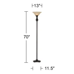 Regency Hill Traditional Torchiere Floor Lamp 70" Tall Hand Applied Black Bronze Swirl Font Amber Glass Shade For Living Room Uplight 14 Regency Hill Traditional Torchiere Floor Lamp 70" Tall Hand Applied Black Bronze Swirl Font Amber Glass Shade For Living Room Uplight -Adesso Shop GUEST 6d184ddd a087 44a4 9bf9 ea9f6b81521c